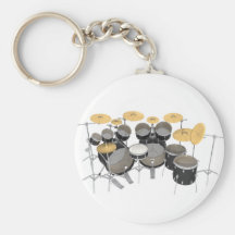 Black Drum Kit: 10 Piece: Keychain