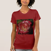 Black-Edged Red Rose T-shirts