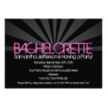 Black Fashion Lights Bachelorette Party Invitation