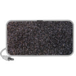 Black faux glitter graphic notebook speaker