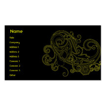 Black Floral - Business Business Cards