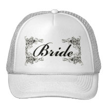 Black Floral Wedding Invitation Set Hat
