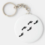 black footprints key chains