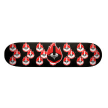 black gaming joystick fireball Skateboard