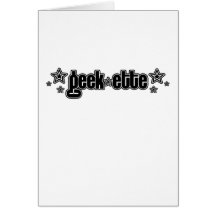Black Geekette Card