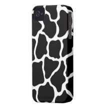 Black Giraffe Print iPhone Case Mate iPhone 4 Case-Mate Case