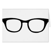 black glasses icon cards