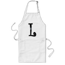 Black Gloss Monogram - L Aprons