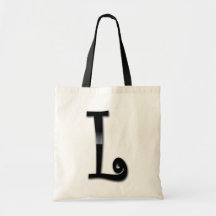 Black Gloss Monogram - L Tote Bags