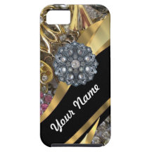 Black & gold bling