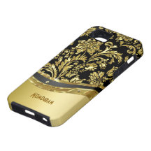 Black & Gold Metallic Look With Damasks