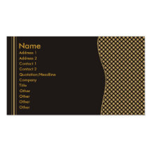 Black & Gold Polka Dot Business Cards