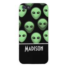 Black & Green Alien iPhone 5 Covers