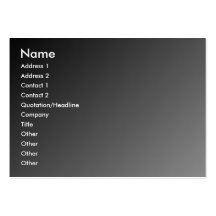 Black Grey Profile Card Business Card