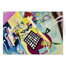 Black Grid Greeting Cards