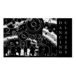 Black Grungy Music Theme Dance Instructor Business Card