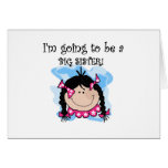 Black Hair Future Big Sister Tshirts and Gifts Greeting Card