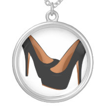 Black High Heels Necklace