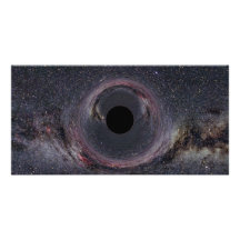 Black Hole Milky Way Picture Card