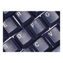 Black keyboard texture personalised invites