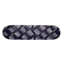 Black keyboard texture skate boards