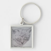 Black Kitten keyring Keychain