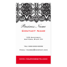 Black Lace Business Card