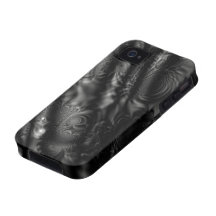 Black Lace Fractal Case For The iPhone 4