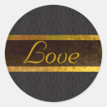 Black Lace Love Sticker/Seal