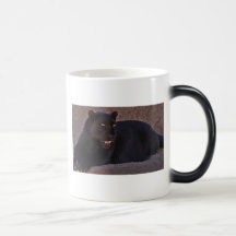BLACK LEOPARD COFFEE MUG