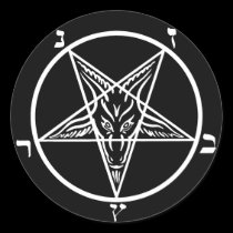 Black metal satanic Baphomet stickers stickers