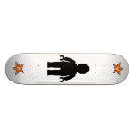 Black Minifig with Customize My Minifig Star Logo skateboards