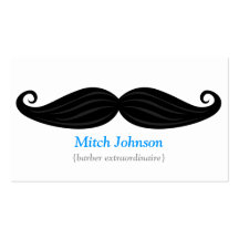 Black Moustache Bizcard Business Card