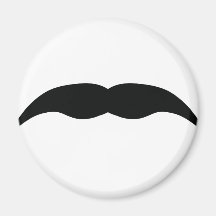 black moustache magnet