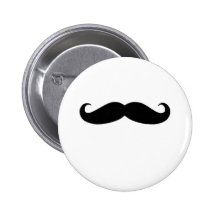 Black Moustache or Black Moustache for Fun Gifts Pins