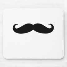 Black Moustache or Black Moustache for Fun Gifts Mouse Mat