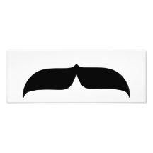 Black Moustache Photo Print