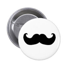 Black Moustache Pins