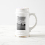 Black n White Sailboat on Stein Mug