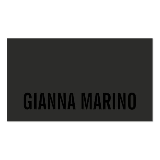 BLACK OUT BUSINESS CARDS