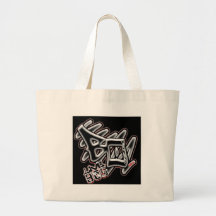 Black Out Radio Tote Bags