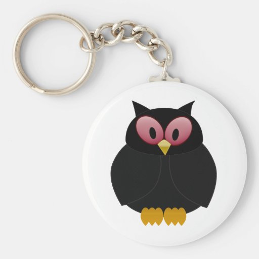 Black owl keychains