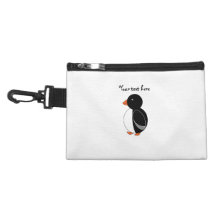Black penguin accessories bag