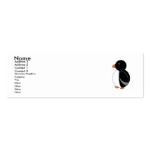 Black penguin business card