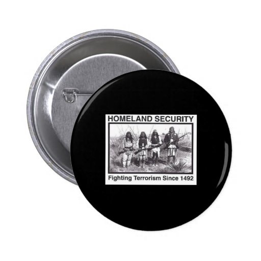 Black Photo Indian Homeland Security Pin