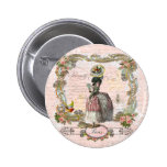 Black Poodle Marie Antoinette Pink Roses