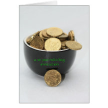 black pot St, patick's day invitation Card