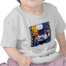 BLACK PUG CHEF T-SHIRT