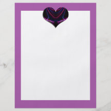 black purple heart Valentines Flyer