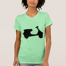 black racing scooter tee shirt